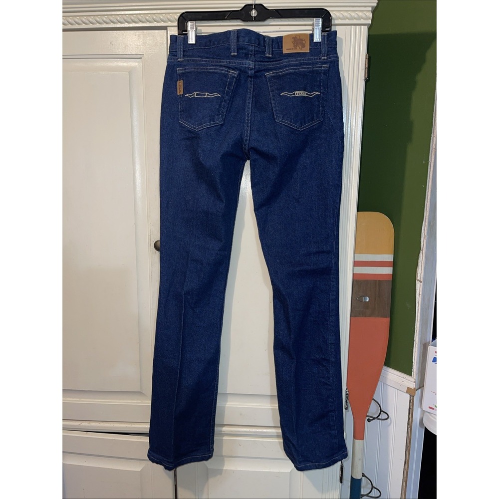 Texas Jeans USA Low Rise Women 10 Long Blue Western Rodeo Ranch Wear
